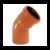 Codo 50 a 45° MH