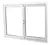 Ventana Corrediza Vidrio Entero 1.50 x 1.10