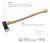 HACHA TUMBA CABO MADERA BIASSONI - comprar online