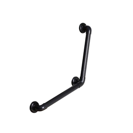 BARRAL FIJO L PVC 70CM NEGRO