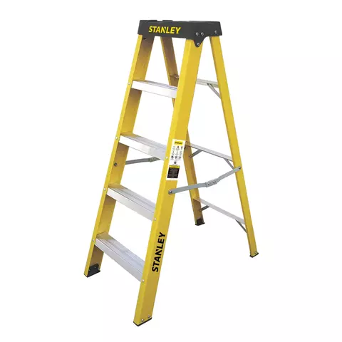 Escalera Fibra Tijera 4 Escalones Stanley