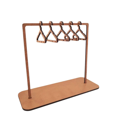 Suporte Mdf P/ Brinco 120*150mm C/ 6 Cabides