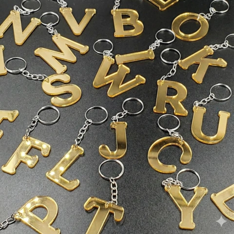 Chaveiro Letra em Acrílico 50mm