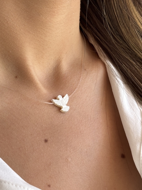 Passante Divino Espirito Santo 14*12mm | Madrepérola