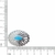 Concho Oval 25*35mm | Resina Turquesa - comprar online