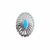 Concho Oval 35*25mm | Resina Turquesa