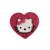 Aplique Coração c/ Hello Kitty | Acrílico
