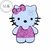 Aplique Hello Kitty | Acrílico