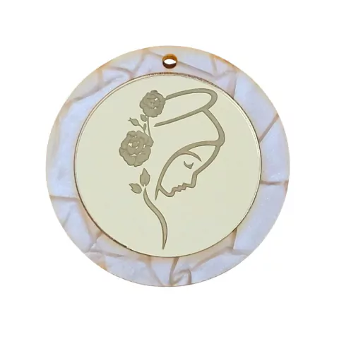 Acrílico Nossa Sra do Rosário 45mm | Gravação a Laser