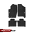 Kit Tapete Camionete Frontier Ano 2004 a 2024 em Carpete Boucle Borda em Viés