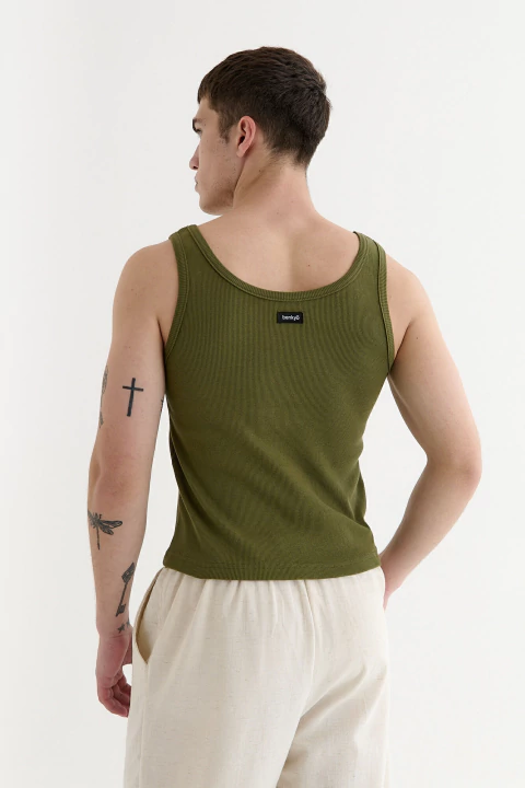 Musculosa Morley Cropped Verde Militar - buy online