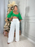 Calça pantalona Jasmim Branca na internet