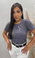Camiseta basiquinha canelada - comprar online