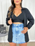 Camisão com top liso preto - Karla Prando Boutique