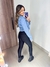 Calça Power com abertura no joelho - Karla Prando Boutique