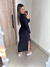 Vestido midi canelado - comprar online