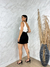 Shorts-saia alfaiataria cor preto - comprar online