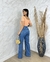 Calça wide leg jeans tradicional - comprar online