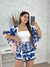 Conjunto Pérola cardigan + shorts saia na internet