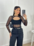 Body tule com top embutido