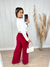 Calça pantalona Duna cereja - comprar online