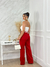 Calça pantalona alfaiataria premium vermelha - comprar online