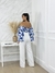 Ciganinha Cris estampa azul - comprar online