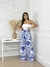 Calça pantalona Jade estampada azul na internet