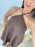 Vestido Crystal marrom - Karla Prando Boutique