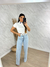 Calca wide leg clara