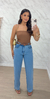 Calça wide leg lavagem clara - loja online