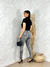 Calça jeans skinny estonada clarinha com lycra - comprar online