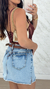Shorts - saia jeans com barra desfiadinha - comprar online