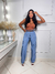 Calça jeans wide leg cargo na internet