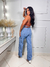 Calça jeans wide leg cargo - comprar online