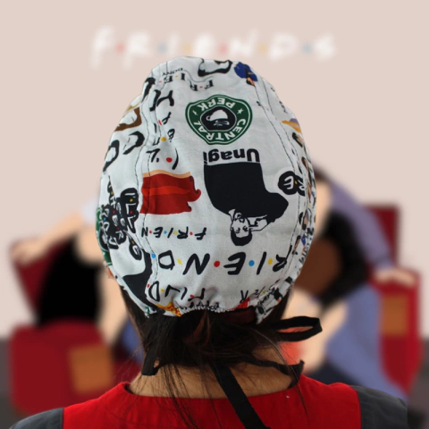 Gorro Quirúrgico Friends Blanco