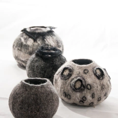 CUENCOS EN FIELTRO - curso online - Micaela Losada