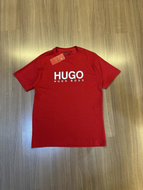 Camiseta HUGO 40.1 c/elastano - Vermelha