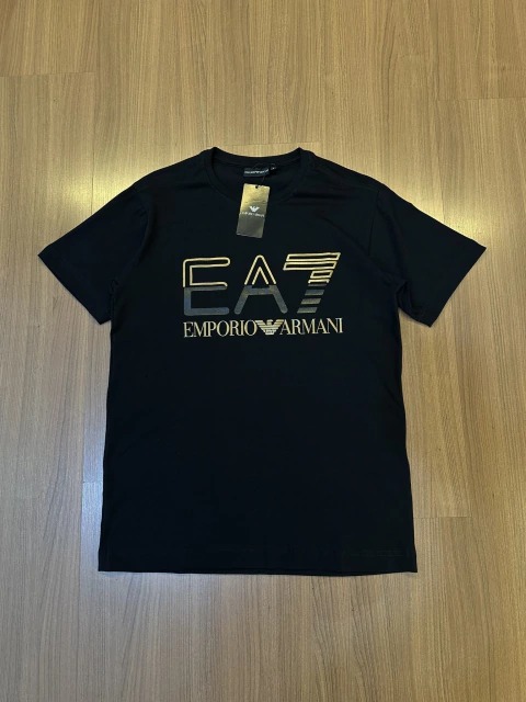 Camiseta Ea7 Gold 40.1 c/elastano - Preta