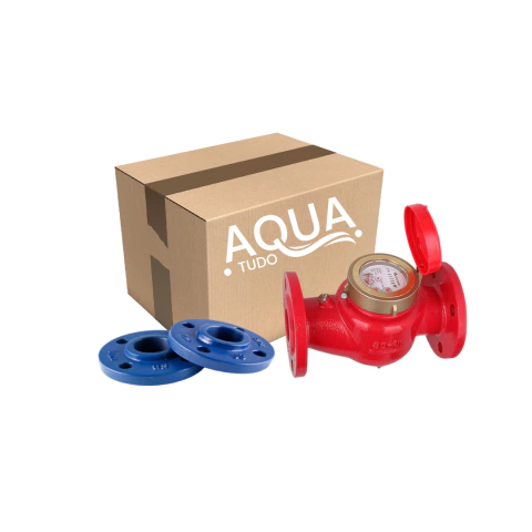 hidrometro woltmann com flanges agua quente duas pol