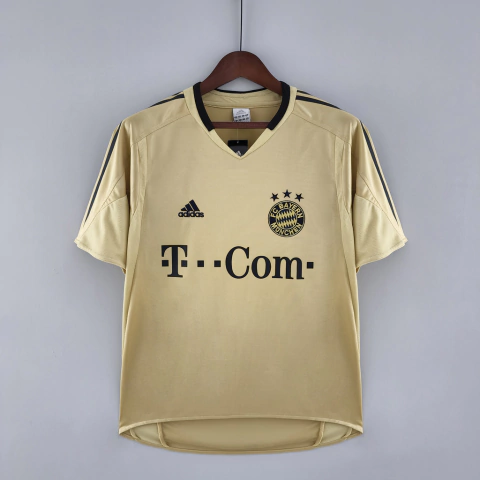 Camisa Bayern de Munique 04/05 Retrô - Dourado