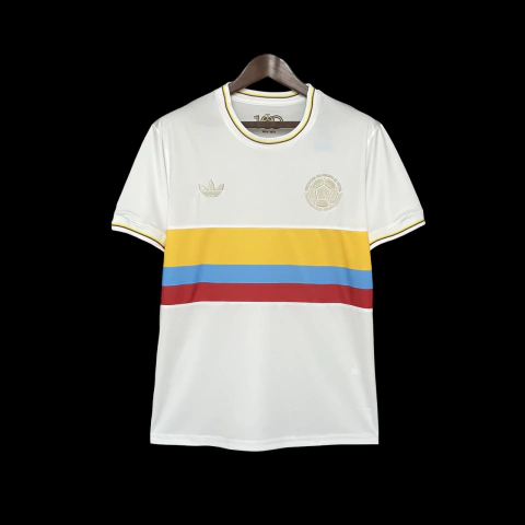 Camisa Colômbia 100 Anos 2024 Torcedor - Branca