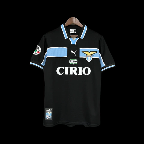 Camisa Lazio II Retrô 1998/99 Masculina Torcedor - Preta
