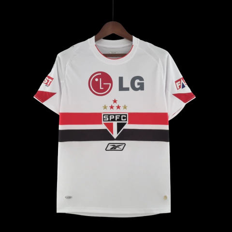 Camisa São Paulo I 2006/07 Torcedor Retrô - Branco