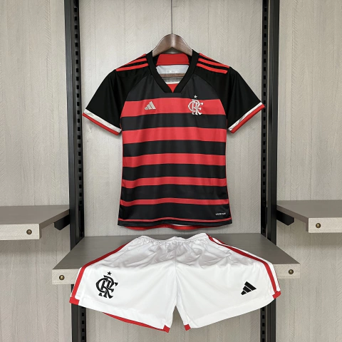 Conjunto Infantil Flamengo I 24/25 Vermelho e Preto