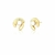BRINCO ORGÂNICO COM PÉROLA SHELL BANHADO A OURO 18K - comprar online