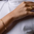 PULSEIRA/BRACELETE LISO COM EXTENSOR BANHADO A OURO 18K