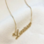 COLAR COM NOME PERSONALIZADO BANHADO A OURO 18K