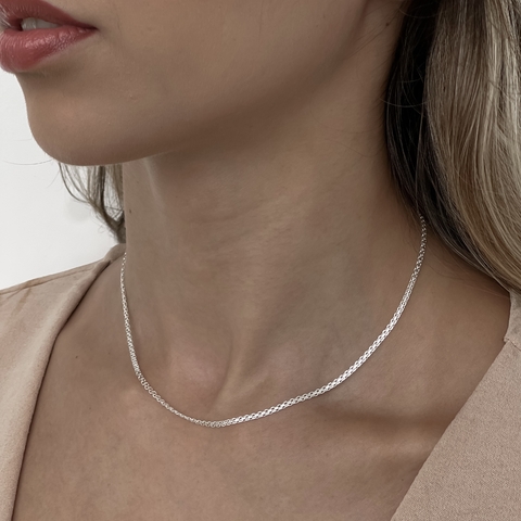 Choker lisie de prata - comprar online
