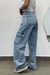 CALÇA CARGO JEANS CLARO
